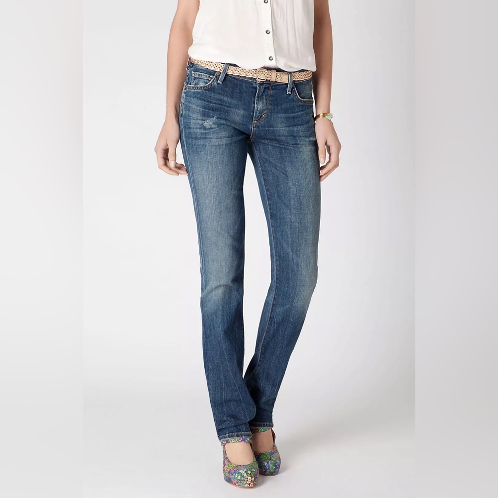 Citizens of Humanity Women’s Ava Crochet Straight Jeans in Alcatraz Size 27